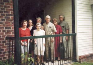 Family photo of seven people